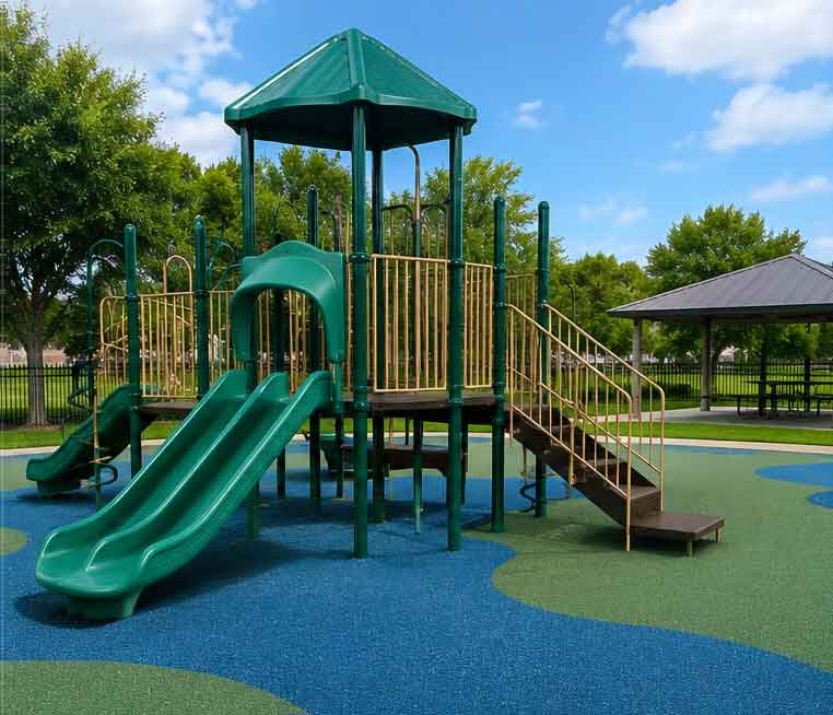 playground-after1 Completed rubber surfacing transformation in Clermont FL