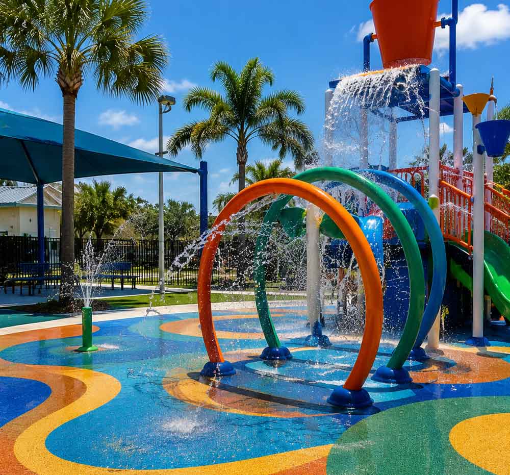 PLAYGROUND-SURFACING-image Colorful rubber playground surfacing for safe outdoor recreation areas in Florida