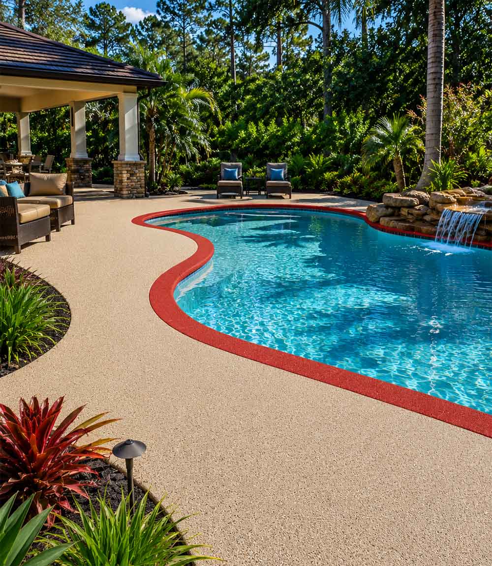 Rubber-pool-deck-installation-at-a-residential-home-in-Dunnellon-FL-surrounded-by-natural-landscaping