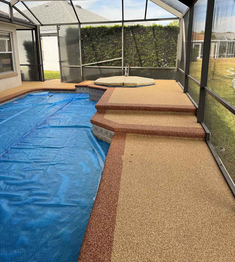 pool-deck-pic1 Professional Rubber pool deck resurfacing installation