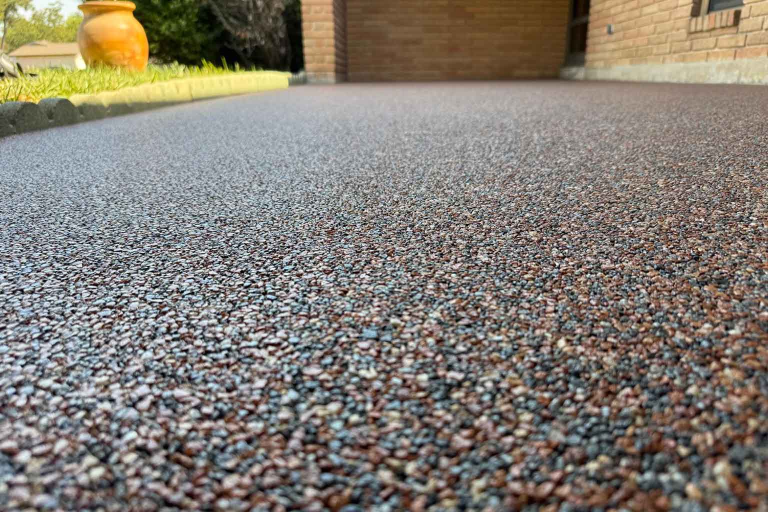 Close-up of Vuba Stone resin bound surfacing